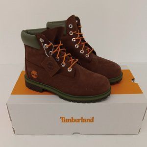 Timberland Premium Dark Brown Nubuck 6-Inch Waterproof Boots